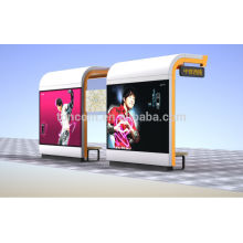 THC-55 large bus stop shelter with double advertising box